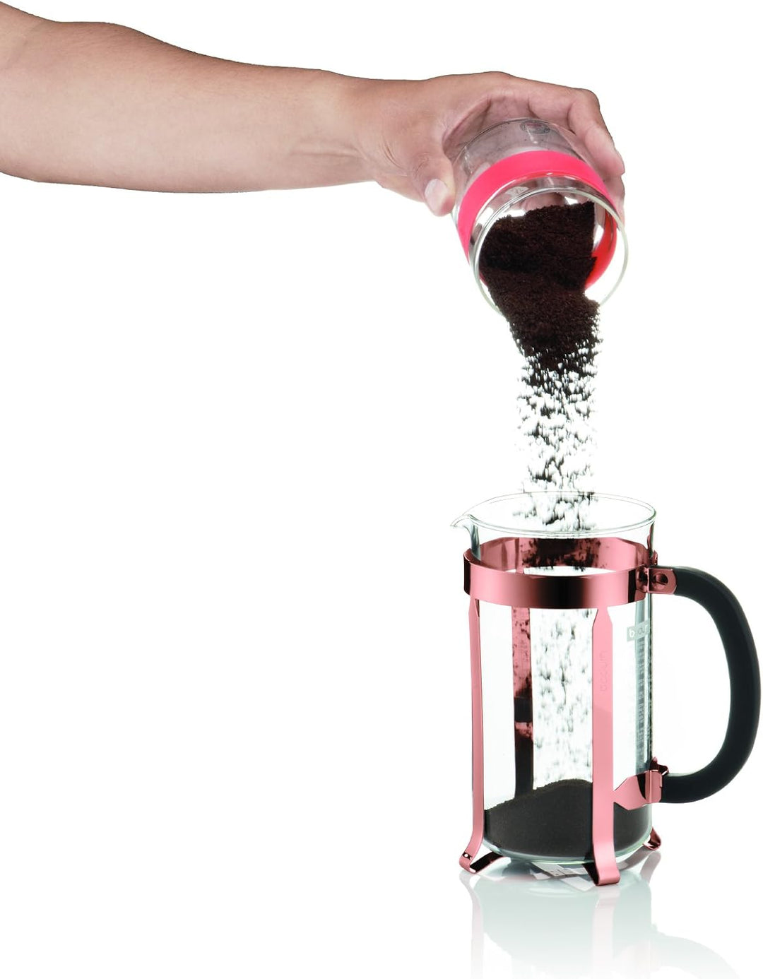 Bodum K1928-18-1 Chambord Set Kaffebereiter 8 Tassen mit 2 Gläser 35 cl Doppelwand Pavina, Chrom, 1