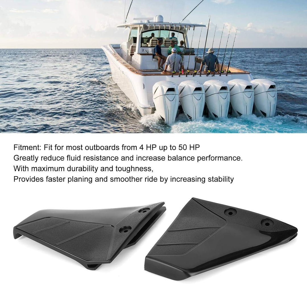 Fockety Hydrofoil-Stabilisator, beständiger Kunststoff-Marine-Aussenborder-Stabilisatorflossen mit B