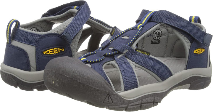 KEEN Unisex Kinder Venice H2 Sandalen 25/26 EU Navy Grey, 25/26 EU Navy Grey