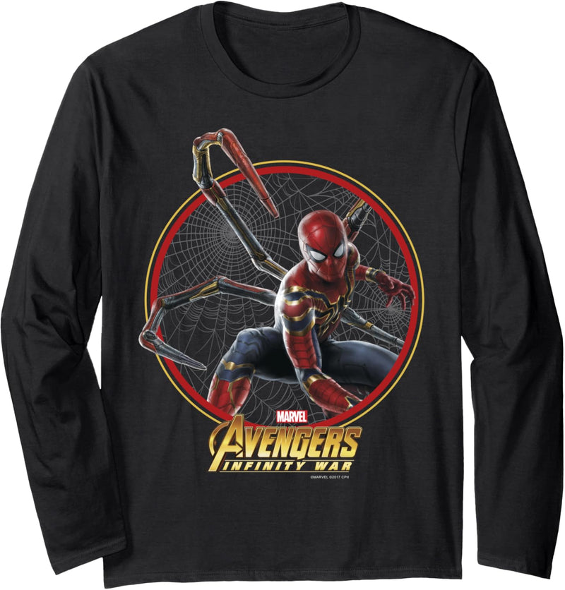 Marvel Avengers: Infinity War Spider-Man Circle Portrait Langarmshirt