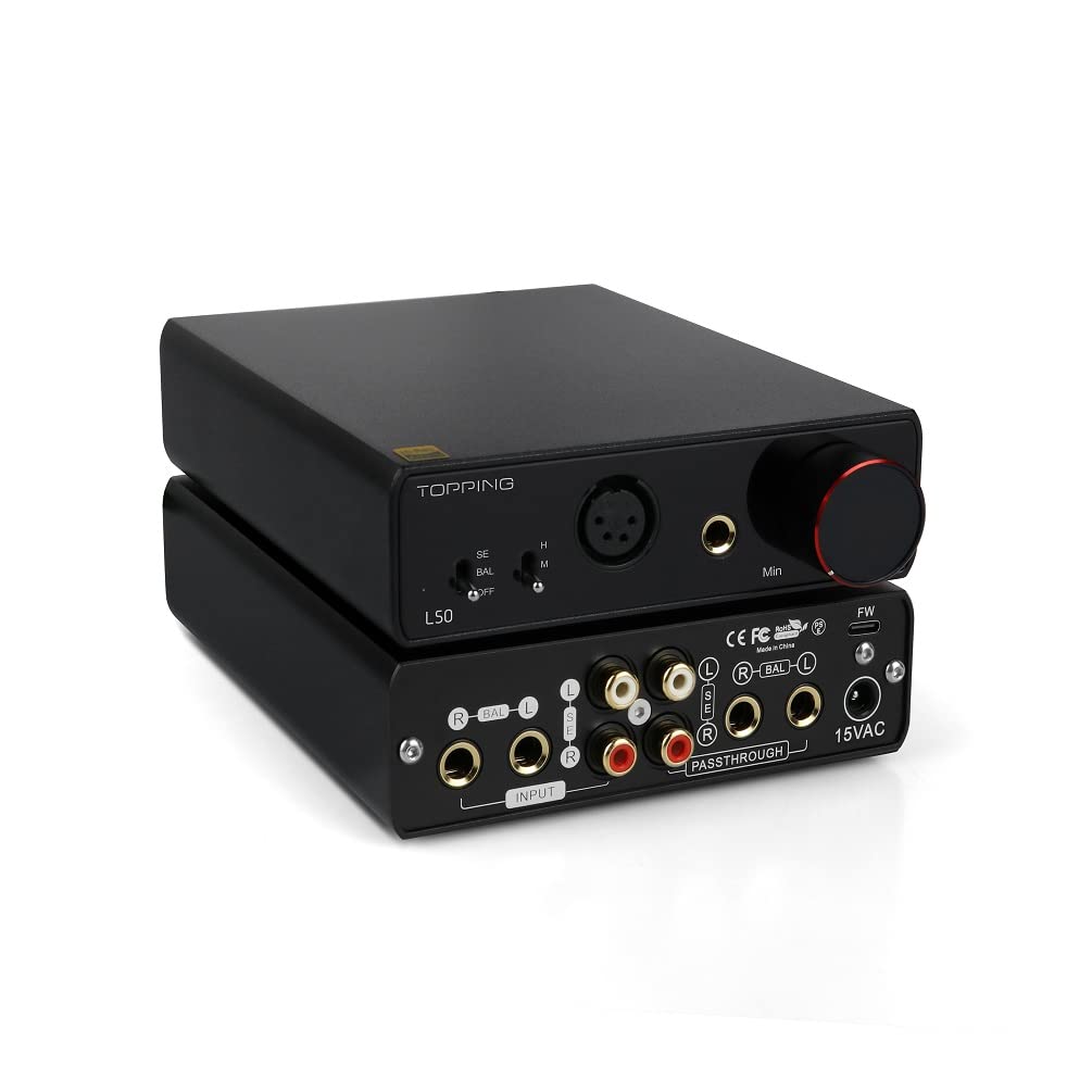 Topping L50 Kopfhörerverstärker NFCA HiFi SE/BAL Eingang Home Audio Verstärker Desktop Gain Switch 2