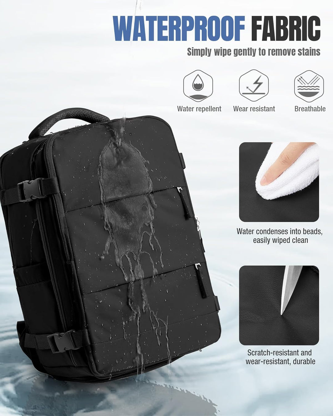 SZSYCN Handgepäck Rucksack 40x20x25 Ryanair Reiserucksack Damen Handgepäck flugzeug Easyjet 45x36x20