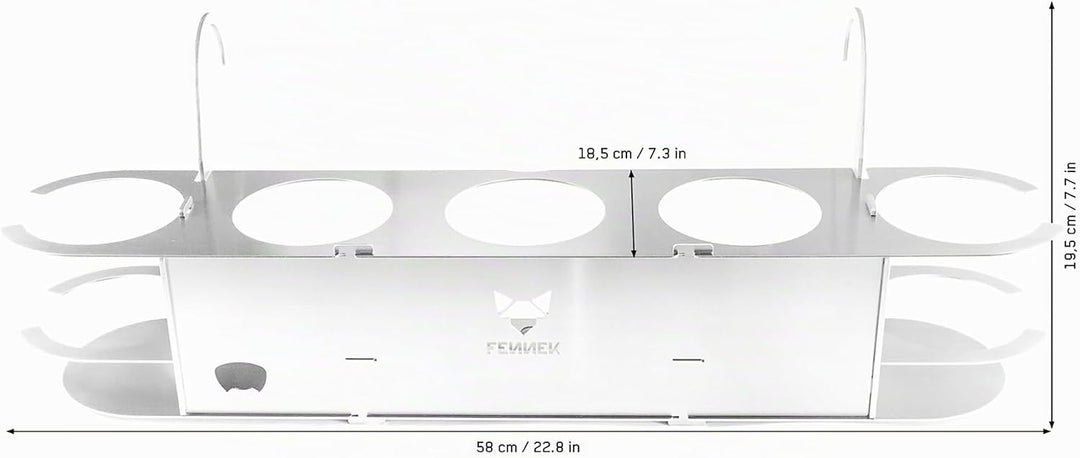 FENNEK Keeper | Getränkehalter aus Edelstahl | mit Flaschenöffner | Perfekt für Fussball- und Tennis