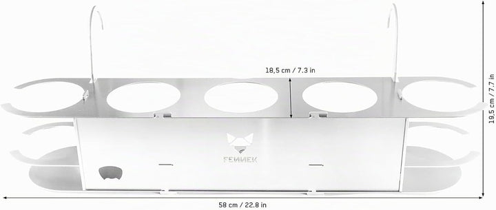 FENNEK Keeper | Getränkehalter aus Edelstahl | mit Flaschenöffner | Perfekt für Fussball- und Tennis