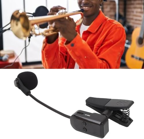Drahtloses Instrumentenmikrofon, Saxophonmikrofon, Drahtloser Empfänger und Sender, 131 Fuss Reichwe