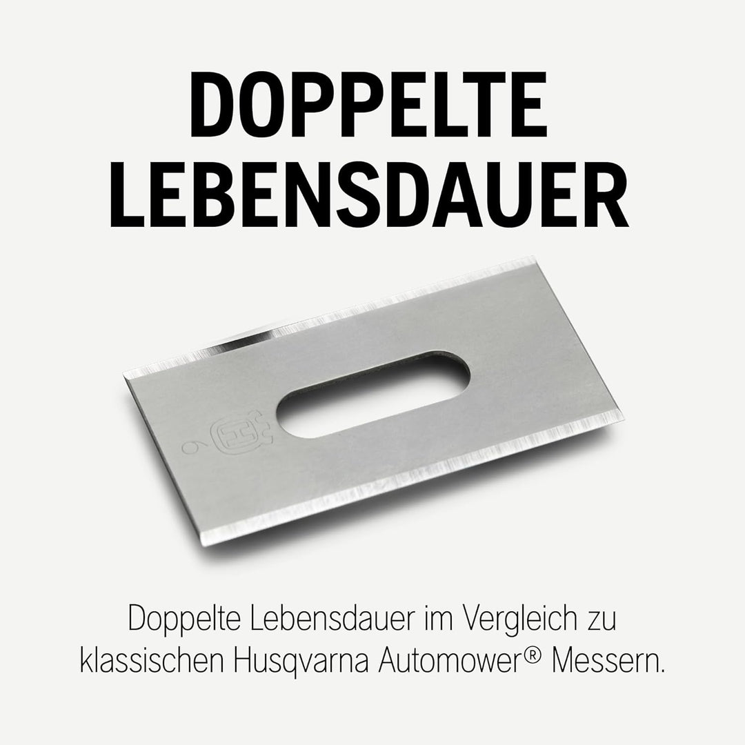 Husqvarna Automower Endurance Klingen | 6 Messer mit Schrauben | Langloch | Länger Haltbare Qualität