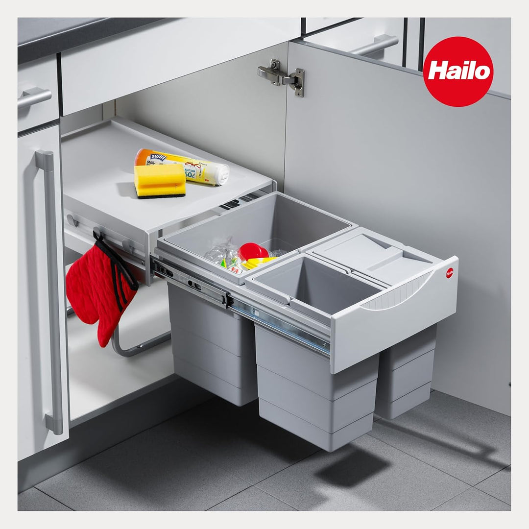 Hailo 3642131 Abfallsammler TR Swing 40.3/35 für Schränke mit 400 mm Breite mit Drehtür