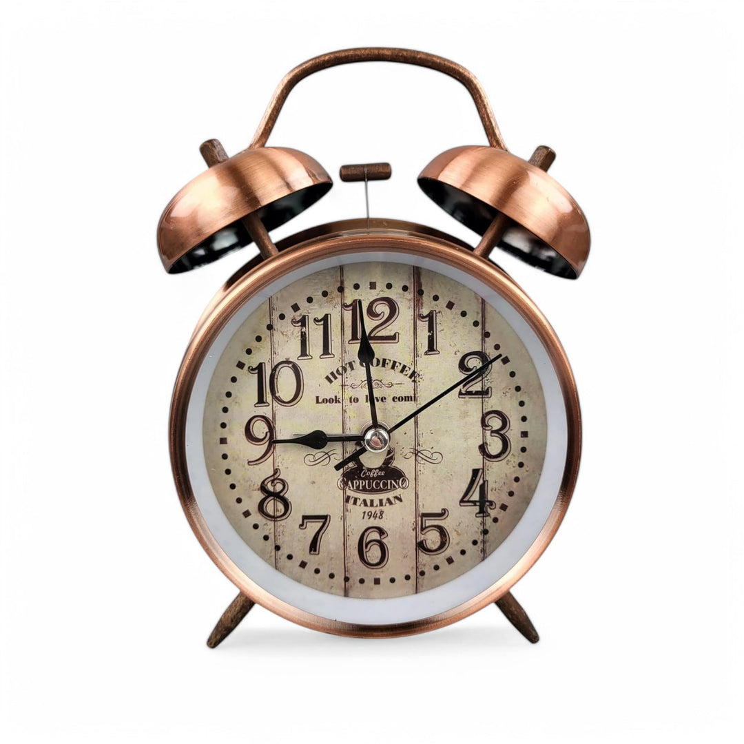 GMMH Tischuhr mit Antik Vintage Retro Nostalgie Design aus Metall, (14-83) Standuhr Schreibtischuhr