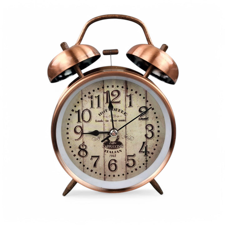 GMMH Tischuhr mit Antik Vintage Retro Nostalgie Design aus Metall, (14-83) Standuhr Schreibtischuhr