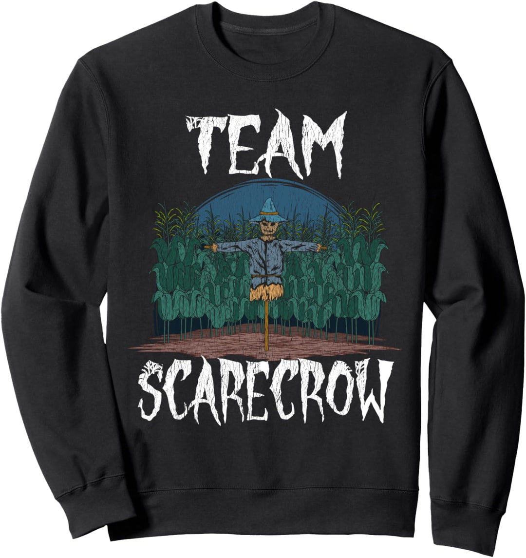 Lustiges Vogelscheuche Halloween Gruppen Kostüm Partnerlook Sweatshirt