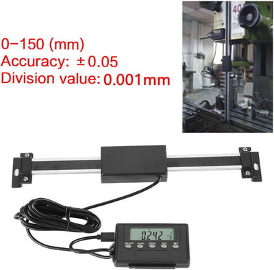 YWBL-WH 0-150mm Digitalanzeige, Digitalanzeige Linearmassstab DRO Remote LCD für Fräsmaschinen oder