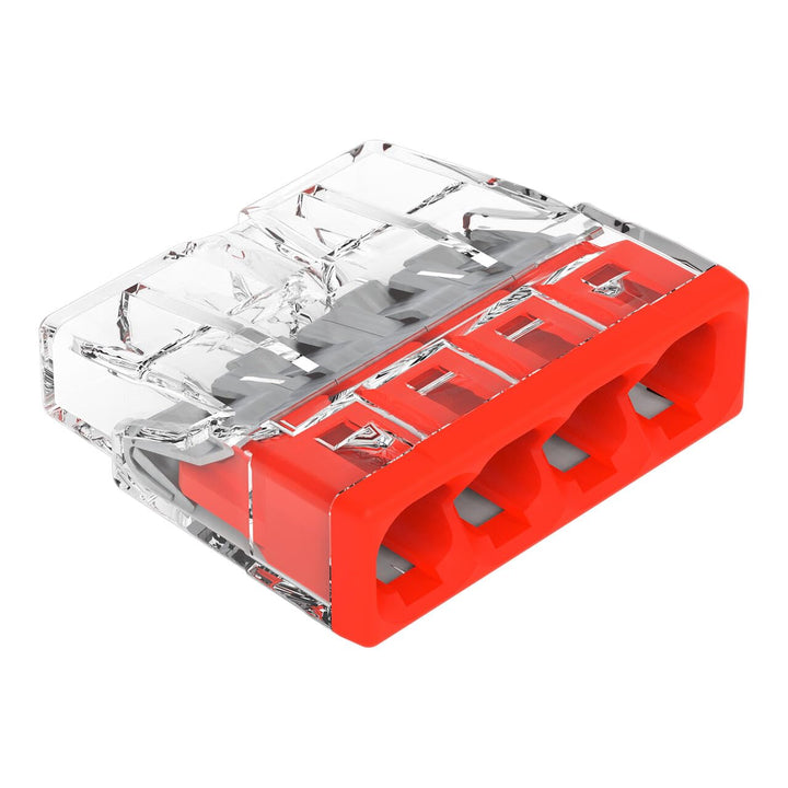 WAGO Verbindungsklemmen 2273-204 | 4 Leiter, bis 2,5 mm², 100 Stück, COMPACT Verbindungsklemme für e