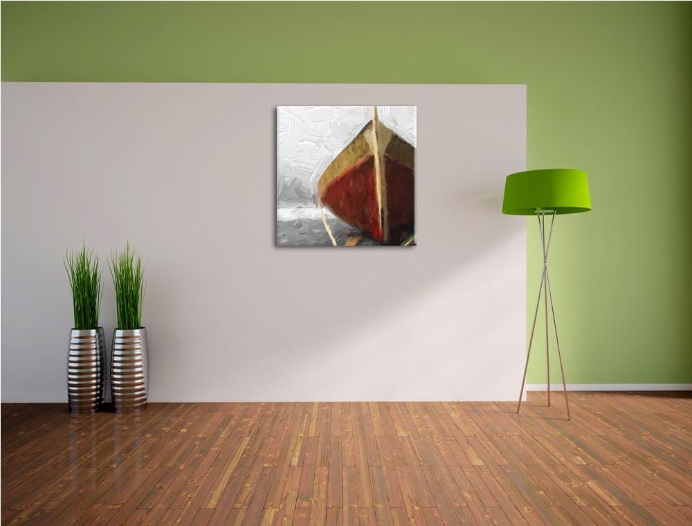 Spitze Pyramiden in Gizeh, Format: 70x70 auf Leinwand, XXL riesige Bilder fertig gerahmt mit Keilrah
