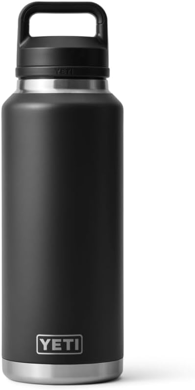 YETI Rambler Flasche Mit Chug-Verschluss, Black, 46 oz (1,3 L), Black