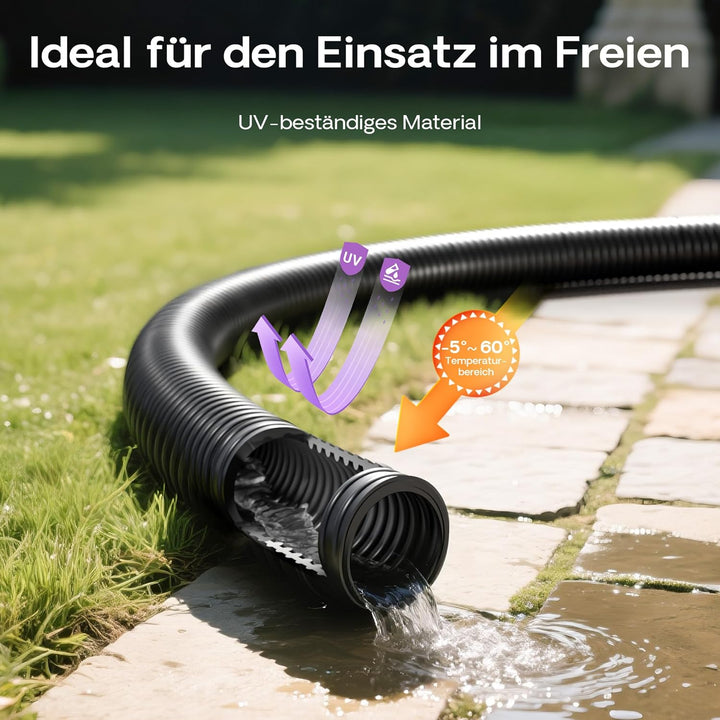 Wiltec 25m Teichschlauch 25mm (1") - Made in Europe