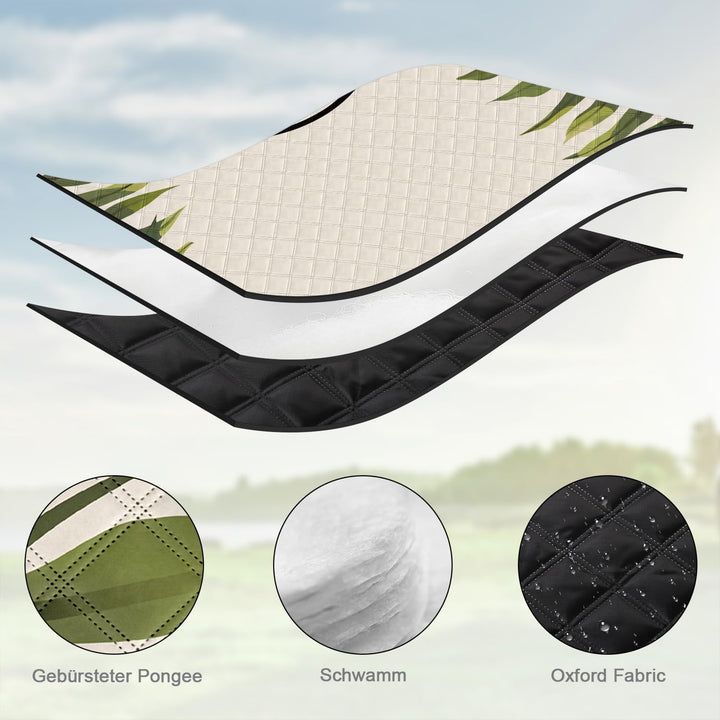 Picknickdecke Wasserdicht, 200 x 200cm Bohemian Gross Stranddecke Sandfrei für 4-6 Personen, Tragbar