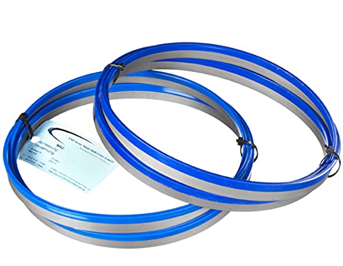 SMI 2er SET Bandsägeblatt Bi-Metall M42 Abmessung 2480 x 27 x 0,90 mm 8/12 ZpZ z.B. für Optimum, Epp