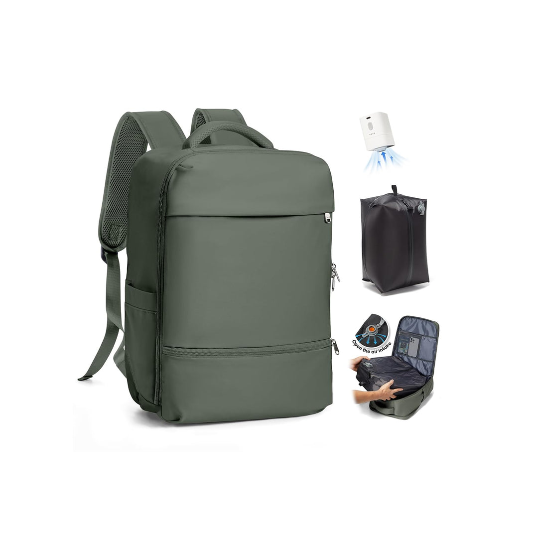 SZLX Grosser Reiserucksack Damen,Vakuum Rucksack mit Pumpe Ryanair Handgepäck 40x30x20 Herren, Wizza