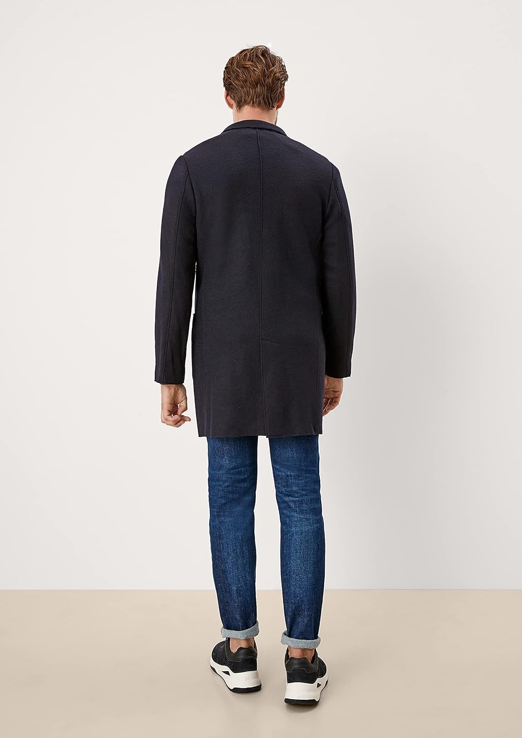s.Oliver BLACK LABEL Herren Daunenmantel 48 Blau, 48 Blau