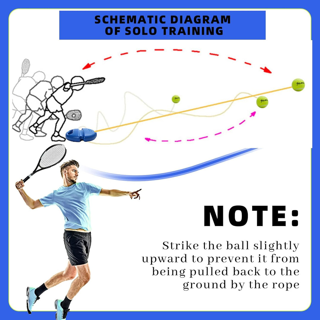 Tennis Trainer Tennistrainer mit 2 Twistball Ersatzball mit Schnur Tennistraining Tennistrainer Gumm
