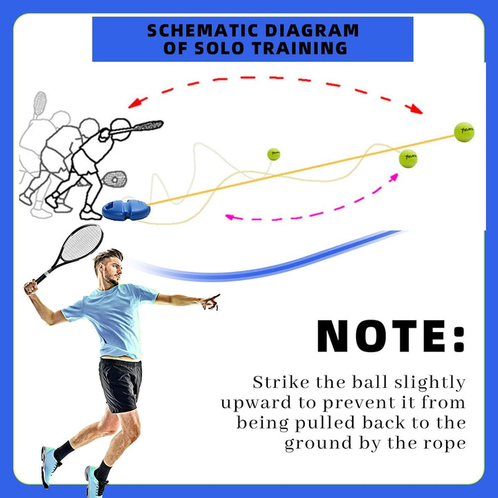Tennis Trainer Tennistrainer mit 2 Twistball Ersatzball mit Schnur Tennistraining Tennistrainer Gumm