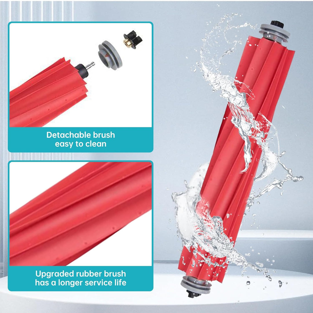 LOVECO 4 Hauptbürste Kompatibel für Roborock S7 S7 Plus S7 MaxV S7 MaxV Plus S7 MaxV Ultra Roboter S