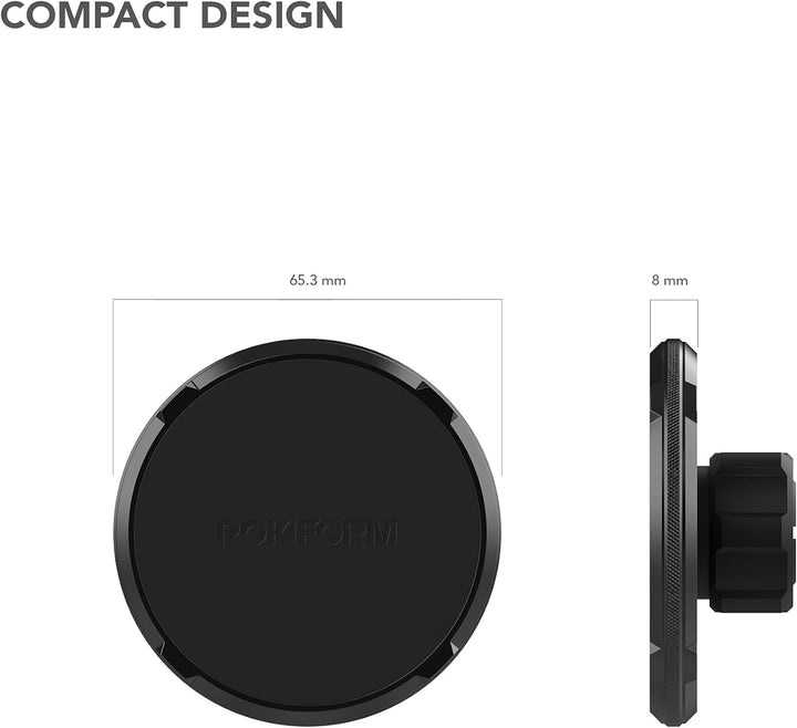 ROKFORM - Verstellbare magnetische Telefonhalterung für Windschutzscheibe, kompatibel mit MagSafe-Sc