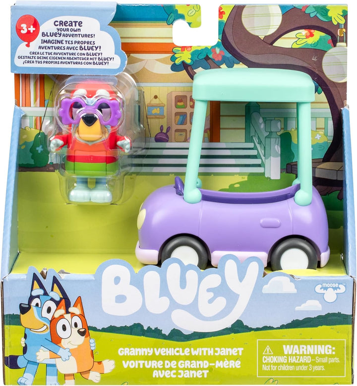 BlueY Auf geht die Fahrt Freunden in diesem tollen kleinen Fahrzeug: Fahre mit Janet im Oma-Auto, ei