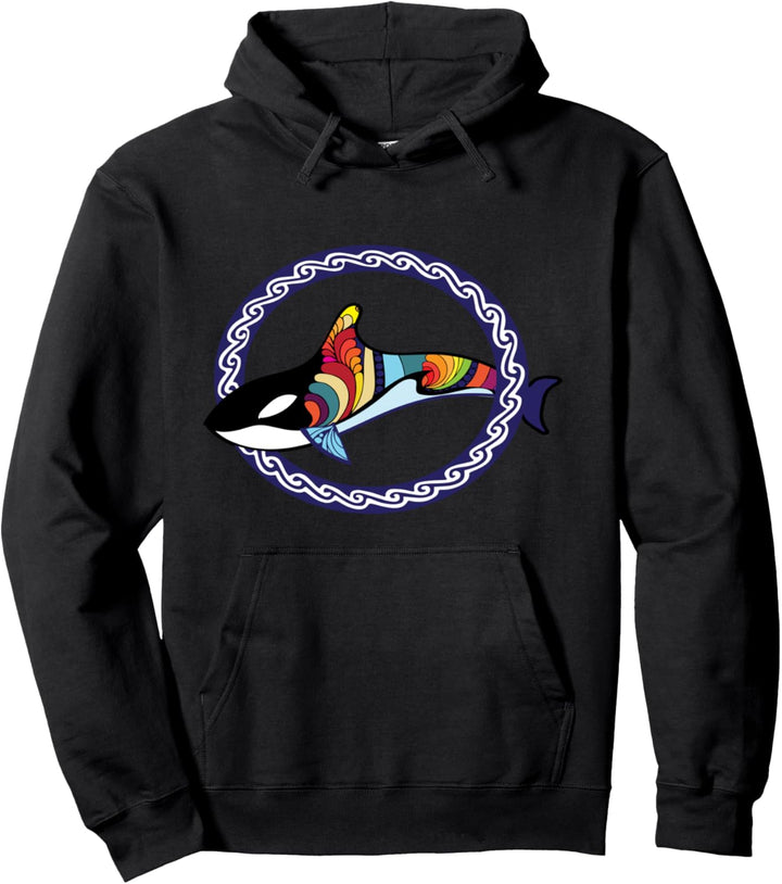 Rette die Wale Orca und Killer Wal Pullover Hoodie