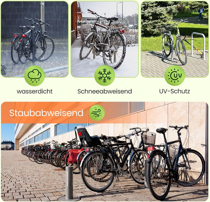IPSXP Fahrradabdeckung,Schwergewicht 210D Oxford Fahrrad Abdeckungen Wasserdicht,Wasserdicht, Schnee