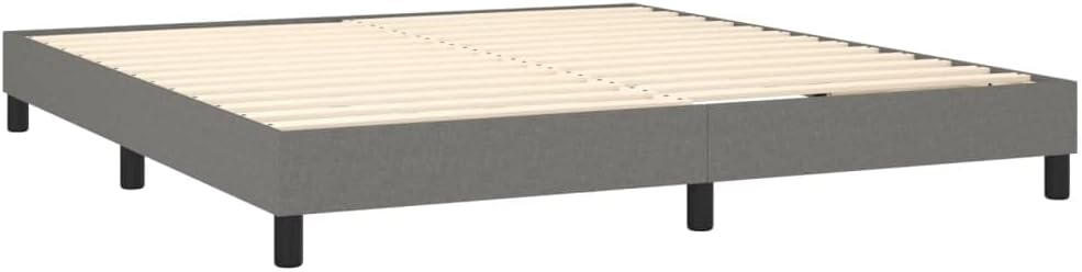 vidaXL Boxspringbett, Bettgestell mit Lattenrost, Bett Polsterbett mit Stützbeinen, Doppelbett Schla