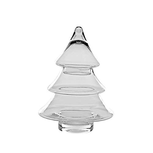 CRISTALICA Bonboniere Tannenbaum Famous 24cm Keksdose Gefäss mit Deckel Vorratsdose Klarglas