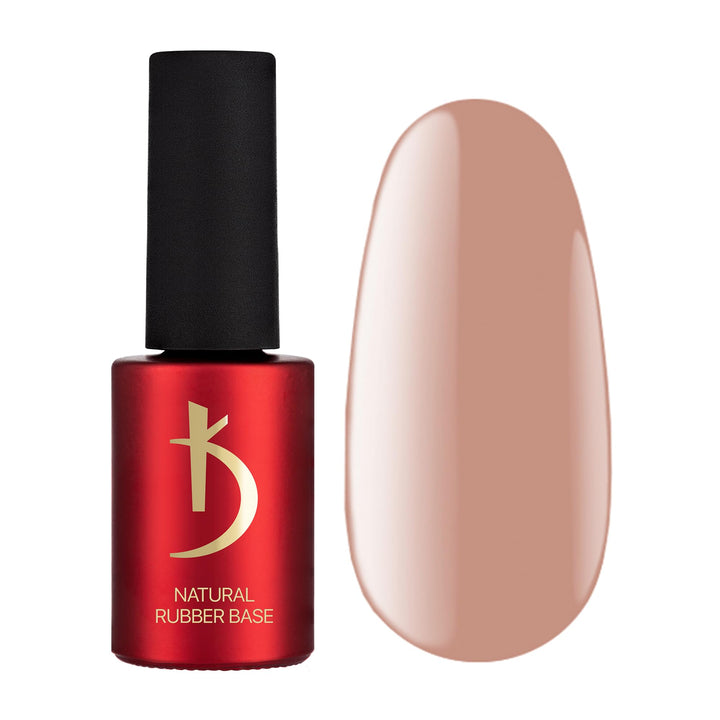 K Kodi Professional Natural Rubber Base Gel - Base Coat Nail Polish Dark Beige Nude UV LED - Unterla