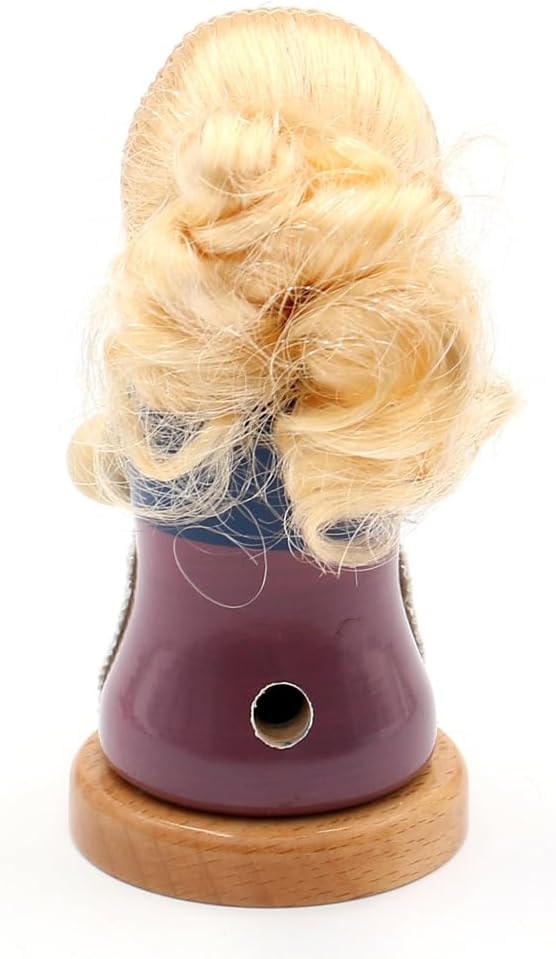 Holz Räuchermann, Räucherfigur, Rauchfigur, Räuchermännchen als Märchenfigur Mädchen mit Linsen und