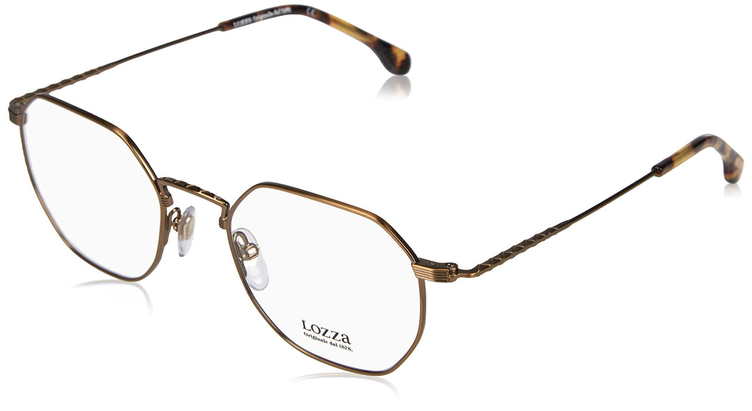 Lozza Unisex Sunglasses 50 Matt Antique Gold, 50 Matt Antique Gold