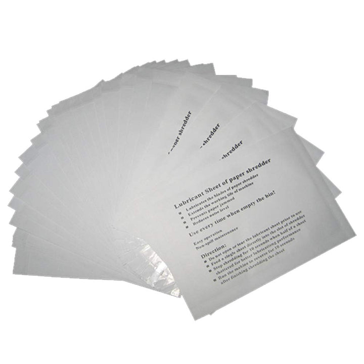 VANRA Ölpapier für Aktenvernichter,Shredder-Schmierblätter Shredder-Zubehör Ölblätter für alle Shred