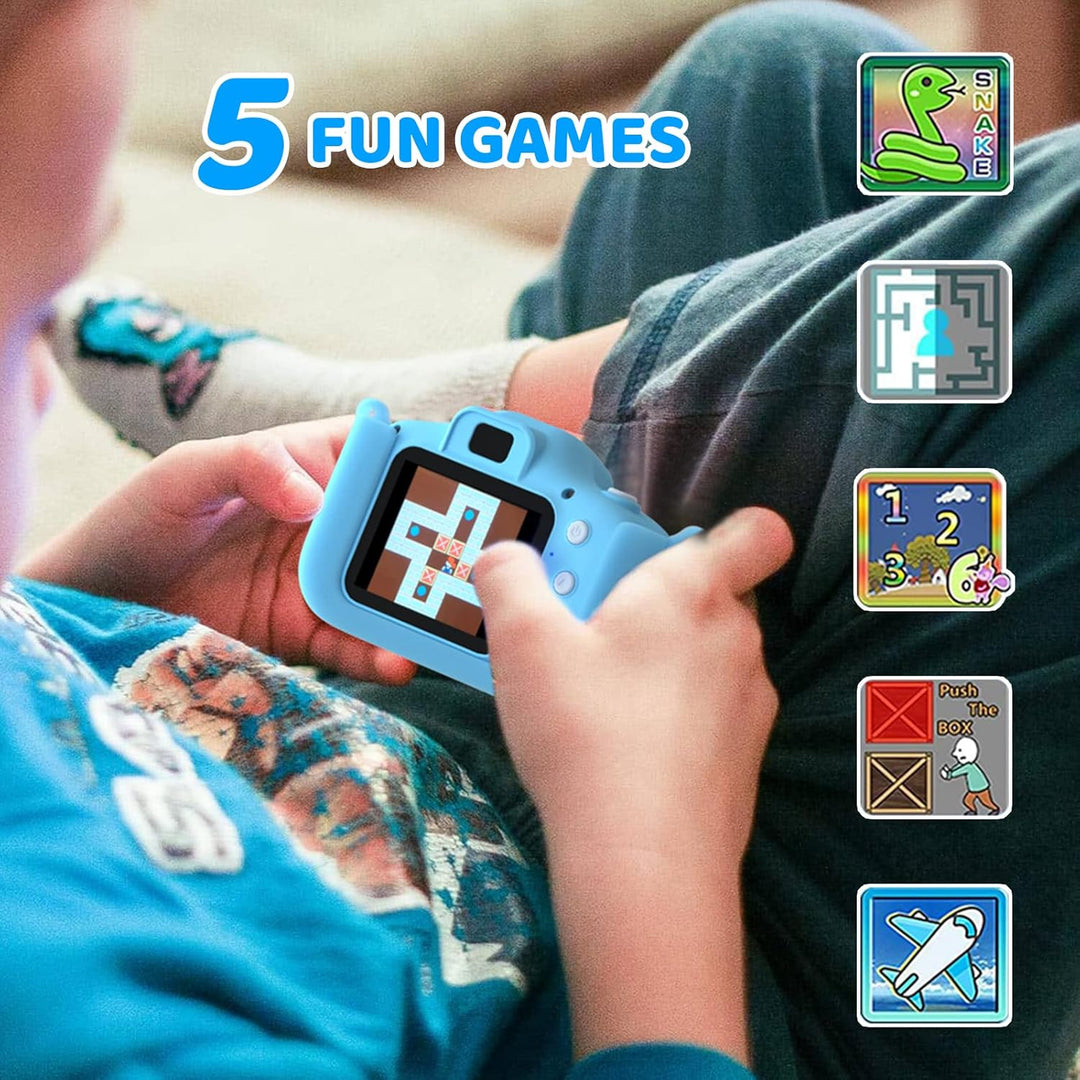 ASTGMI Kinderkamera 2,0 Zoll Kinder Digitalkamera, Minikamera Kinder wiederaufladbar Camcorder Gesch