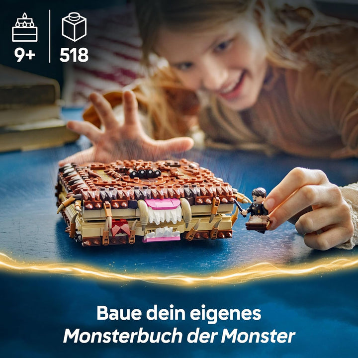 LEGO Harry Potter Beissendes Monsterbuch der Monster – Interaktives Spielzeug mit Rückziehmotor und