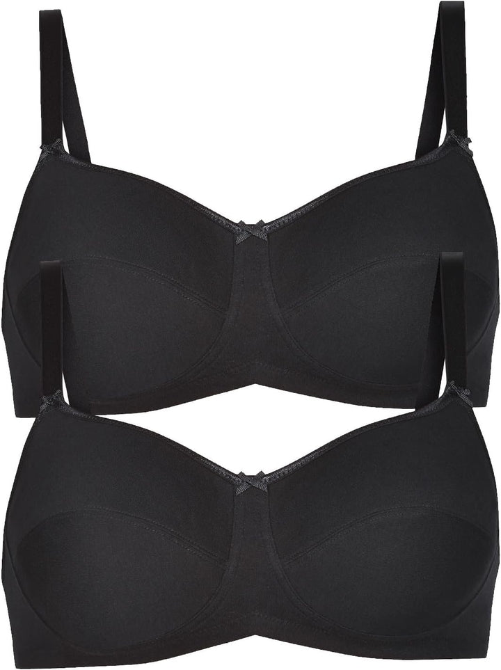 Anita 2er Sparpack Prothesen BH Allie 5301X Gr. 70-95 A-E 75A Schwarz/Schwarz, 75A Schwarz/Schwarz