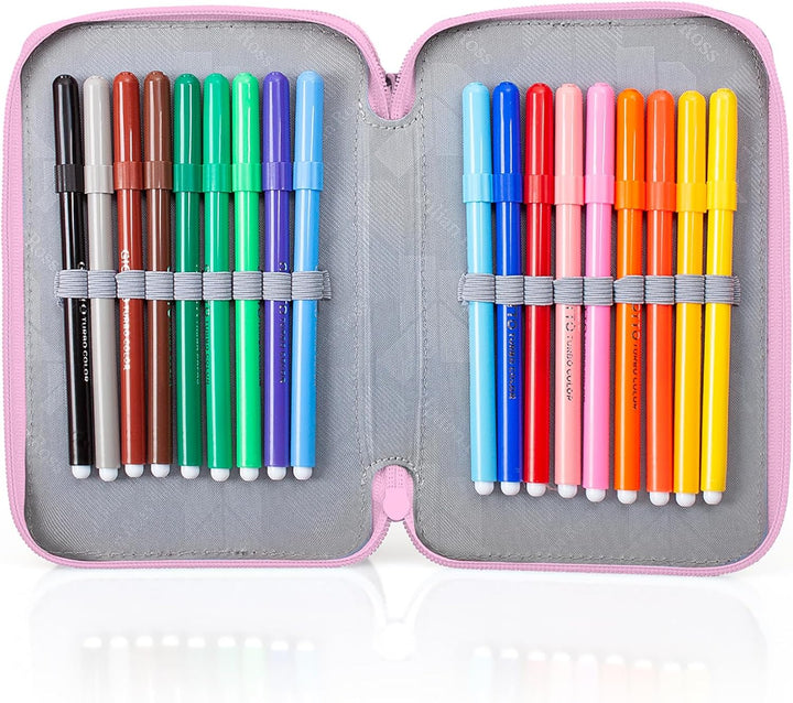 Julian Ross Ballerina Bunny Federmäppchen Kinder, 3 Organisierte Fächer, Federtasche Junge Gefüllt,