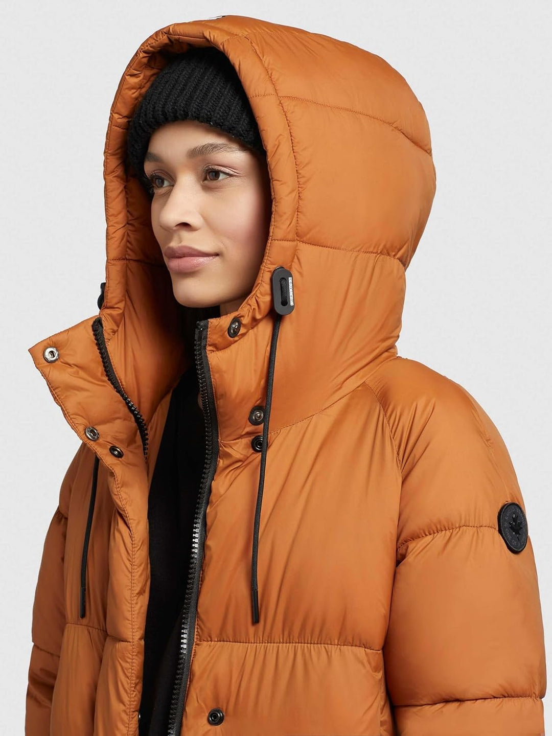 khujo Giesa Frauen Wintermantel schwarz Basics, Casual Wear, Streetwear S braun, S braun