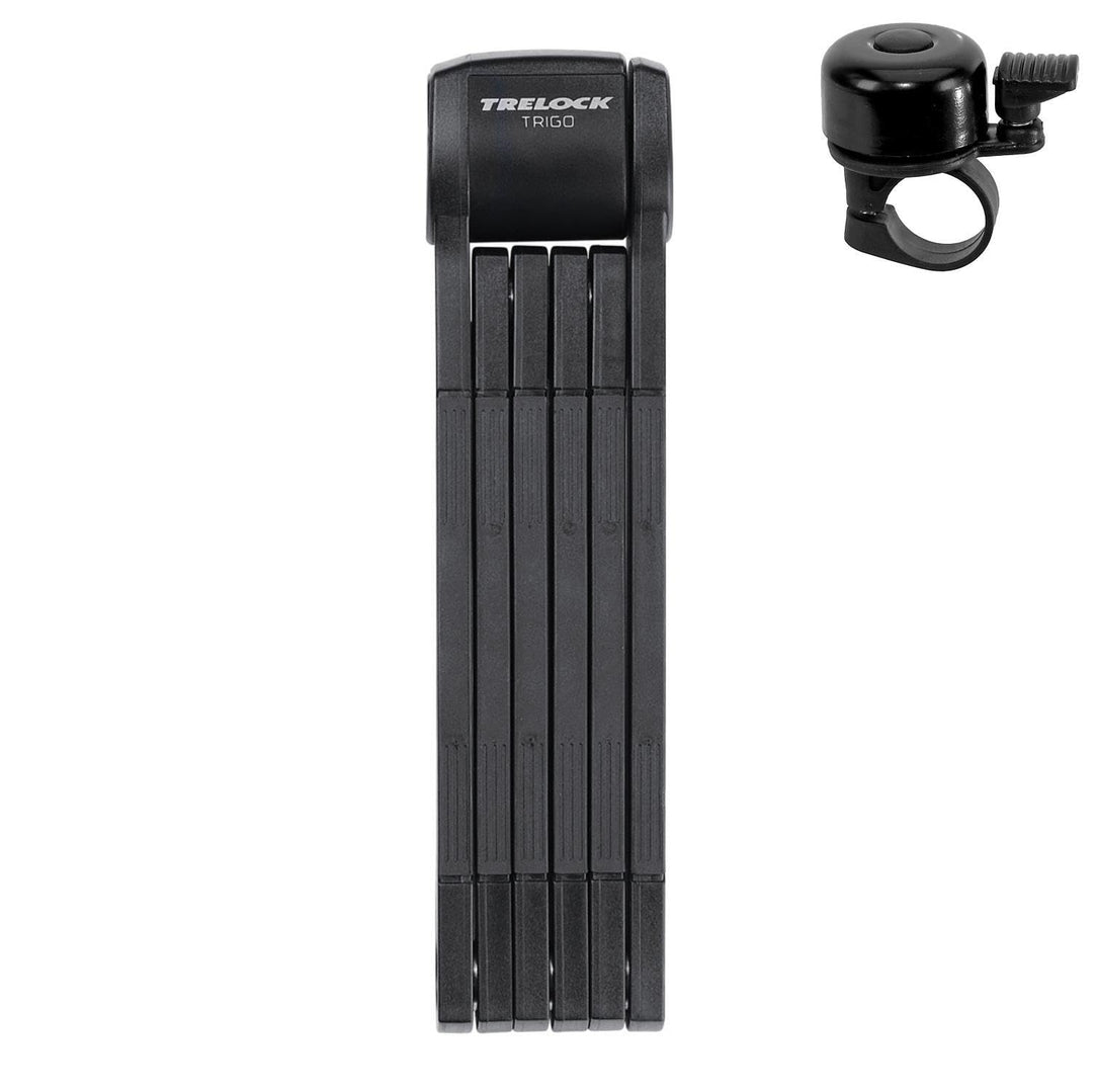 Trelock FS 380 Trigo L Faltschloss 100 cm schwarz mit Halter X-Move inkl. Fahrradklingel