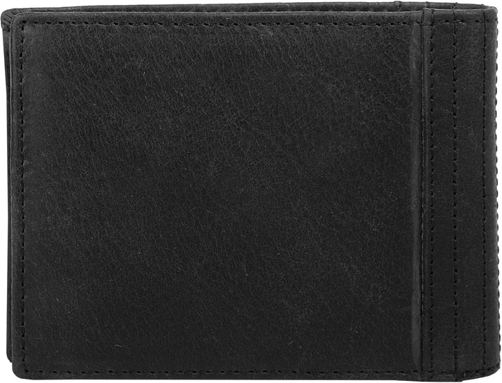 Sansibar Geldbörse Echt Leder schwarz Herren, Damen - 020050, Schwarz