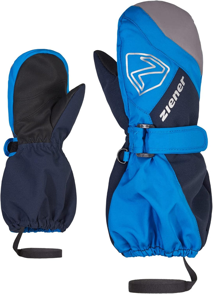 Ziener Unisex Baby Laurus Mitten Ski-Fäustling/Winter | wasserdicht, Lange Stulpe, reflektierend 128