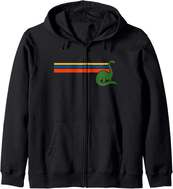 Retro Vegan Dinosaur Kapuzenjacke