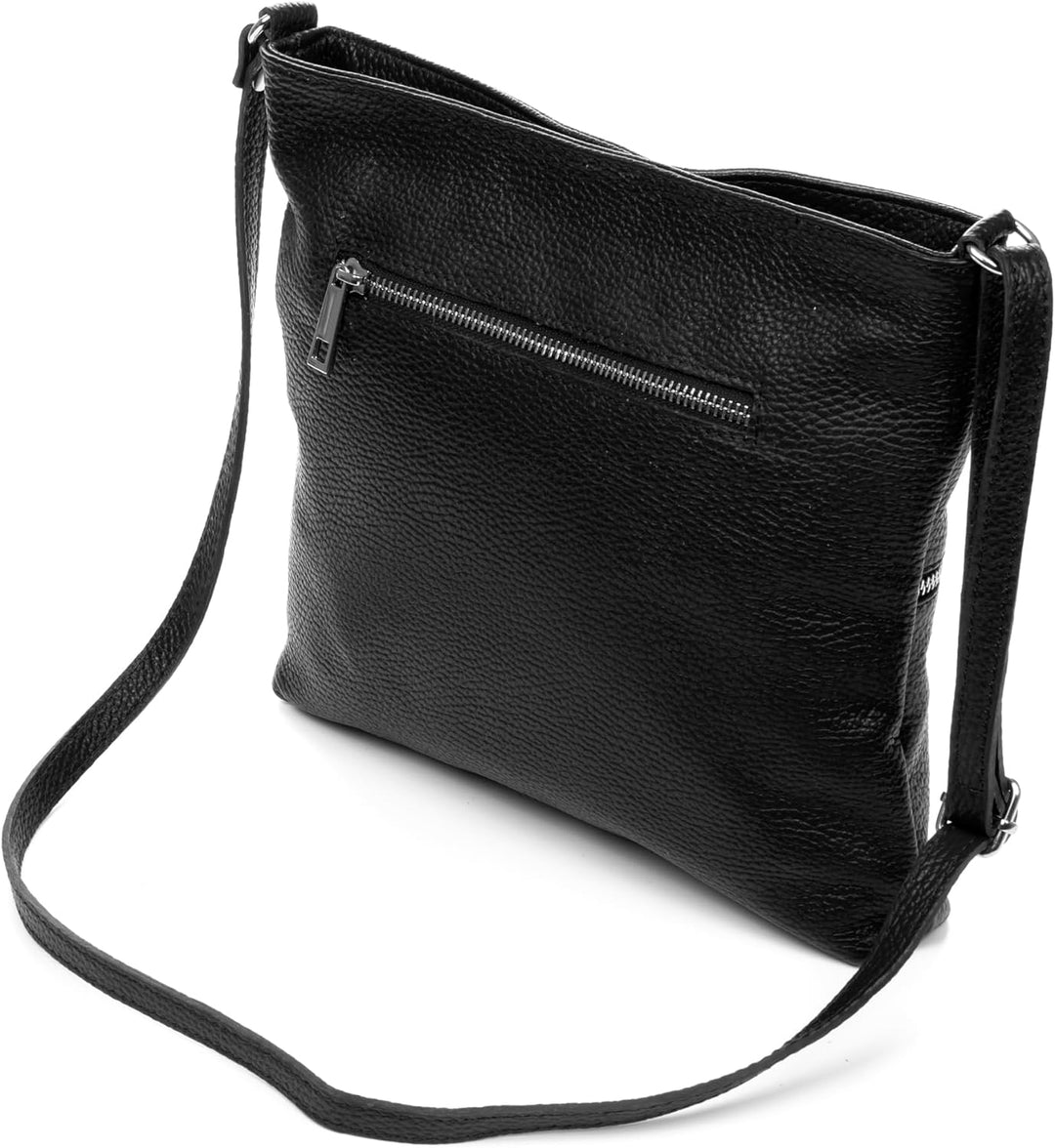 FIRENZE ARTEGIANI. Altino Umhängetasche für Damen, Echtleder, Dollaro-Finish, 27 x 6 x 25 cm, Farbe: