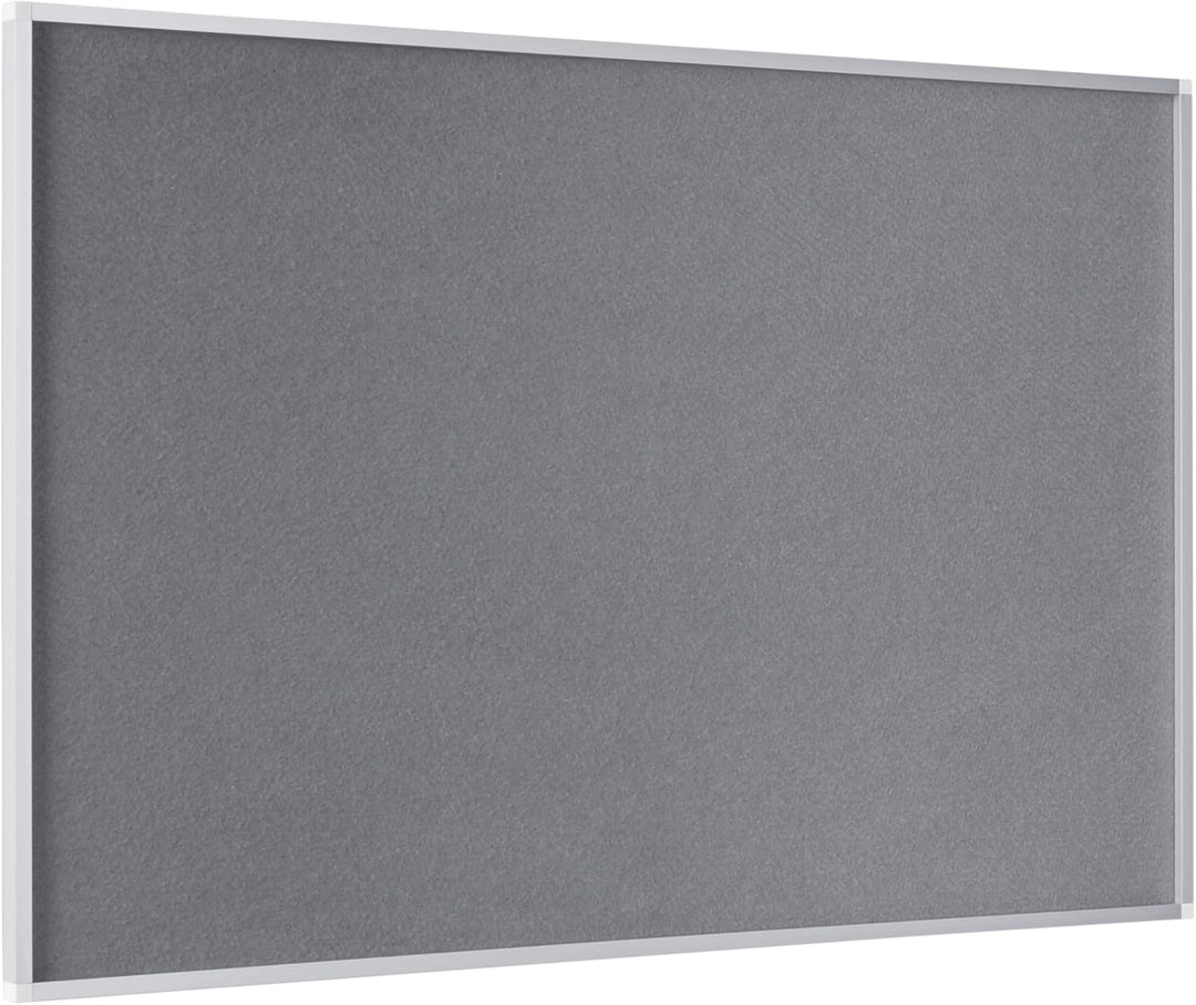 Bi-Office Filztafel New Generation, Pinnwand mit Aluminiumrahmen, 90 x 60 cm, Grau 90x60 cm Grau, 90