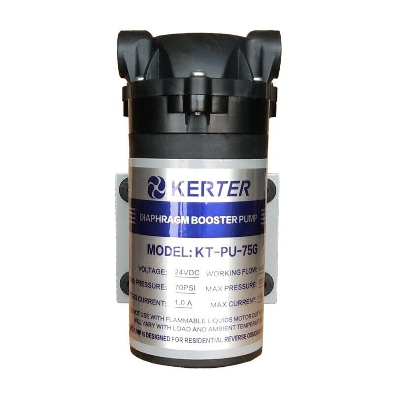 Booster Pumpe Umkehrosmose Wasserfilter Anlage 75-200-400-600 GPD (75gpd), 75gpd