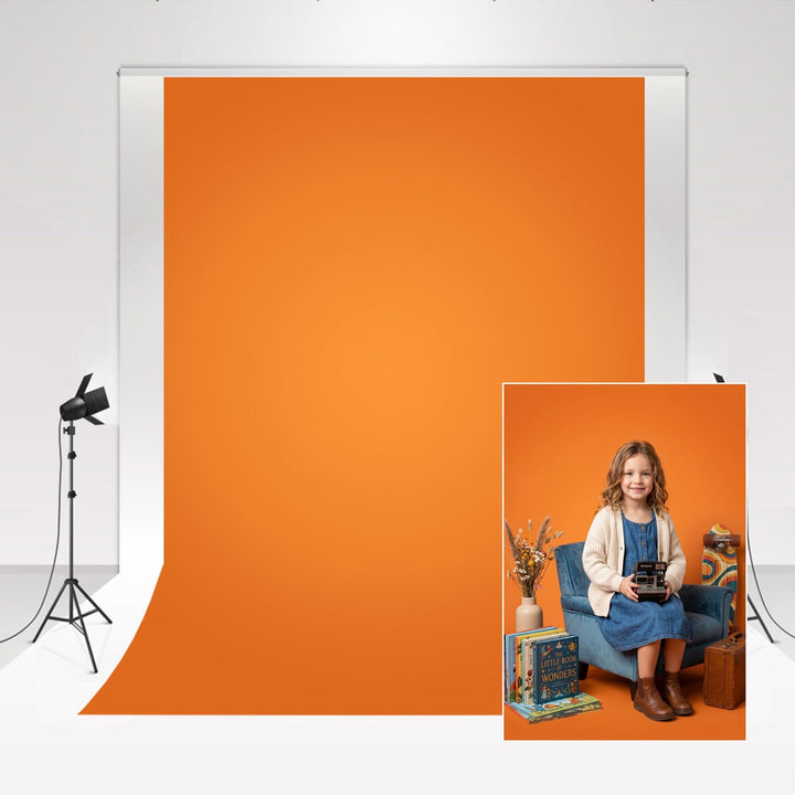 Kate Hintergründe Fotografie Orange Fotohintergrund Mikrofaser Porträt Fotografie 2x3m Leuchtend ora