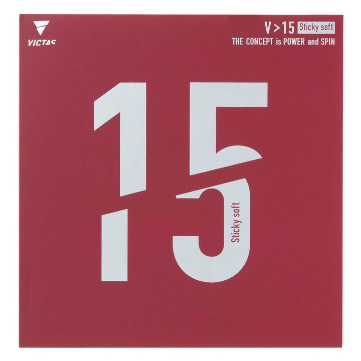 VICTAS Belag V>15 Sticky Soft 2,0mm Rot, 2,0mm Rot